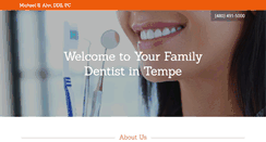 Desktop Screenshot of dentist-tempe.com